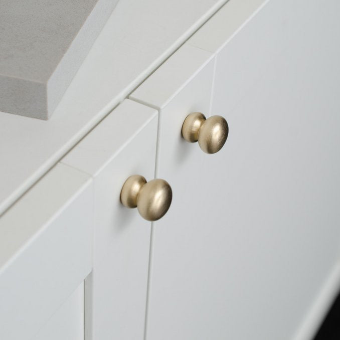 Brushed Brass "Buoy" Cabinet Knob