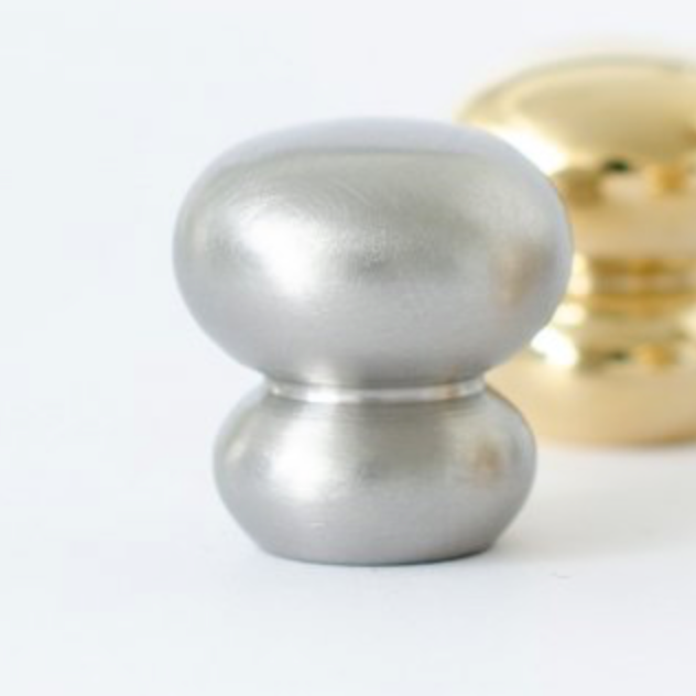 Brushed Stainless Steel "Buoy" Cabinet Knob