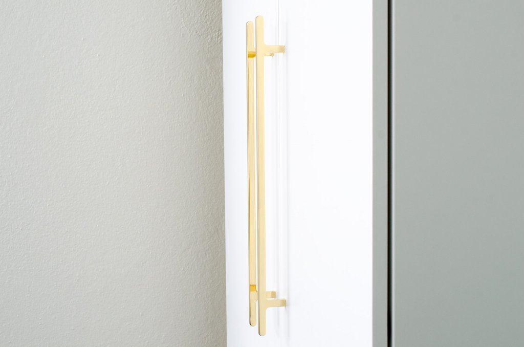 Polished Unlacquered Brass "Level" Cabinet Hardware (Copy) - Euro • Knobs