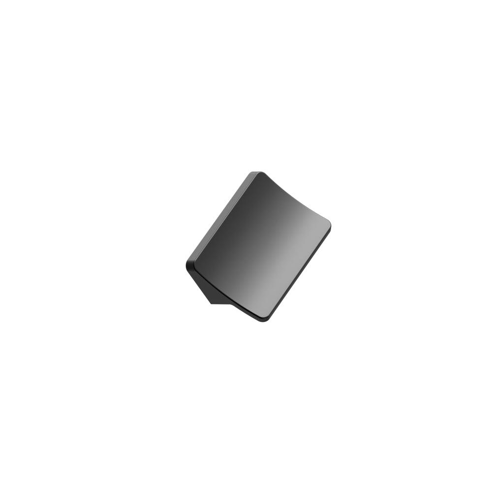 Matte Black "Ciel" Tab Drawer Pulls - Euro • Knobs