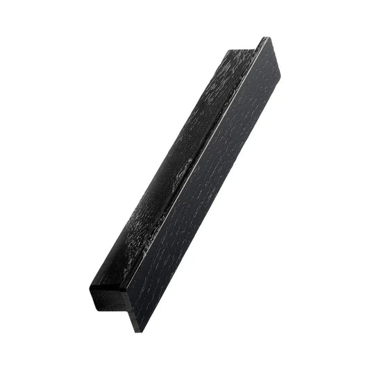 Black Stained Wood "Shelter" Drawer Pulls