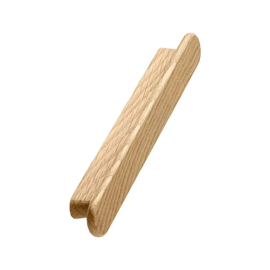 Clear Lacquered Oak "Classis" Cabinet Knob and Drawer Pull - Euro • Knobs