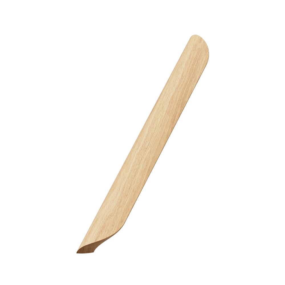 Lacquered Oak Wood "Archive" Tab Drawer Pulls - Euro • Knobs