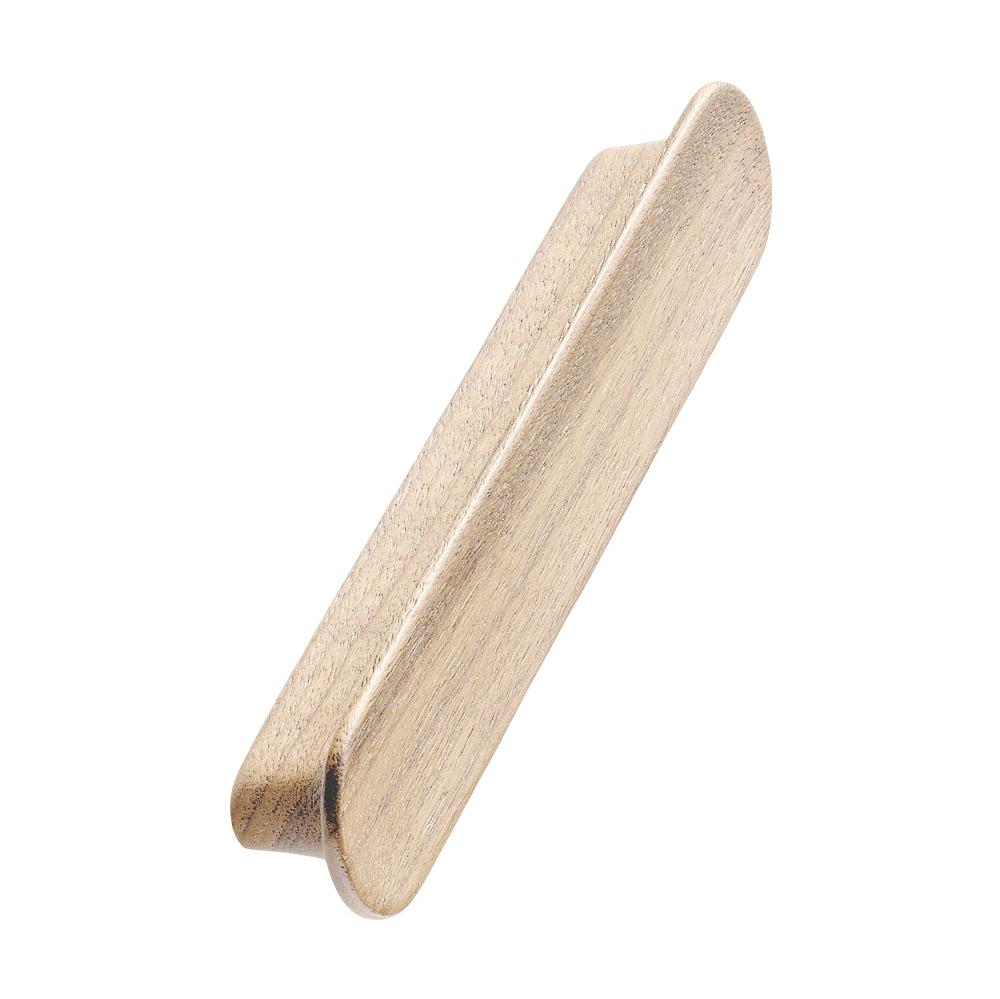 Unlacquered Oak Wood "Tuba" Cabinet Knob and Drawer Pulls - Euro • Knobs
