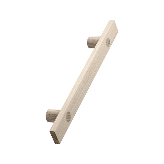 Untreated Oak Wood "Longa" Drawer Pulls - Euro • Knobs