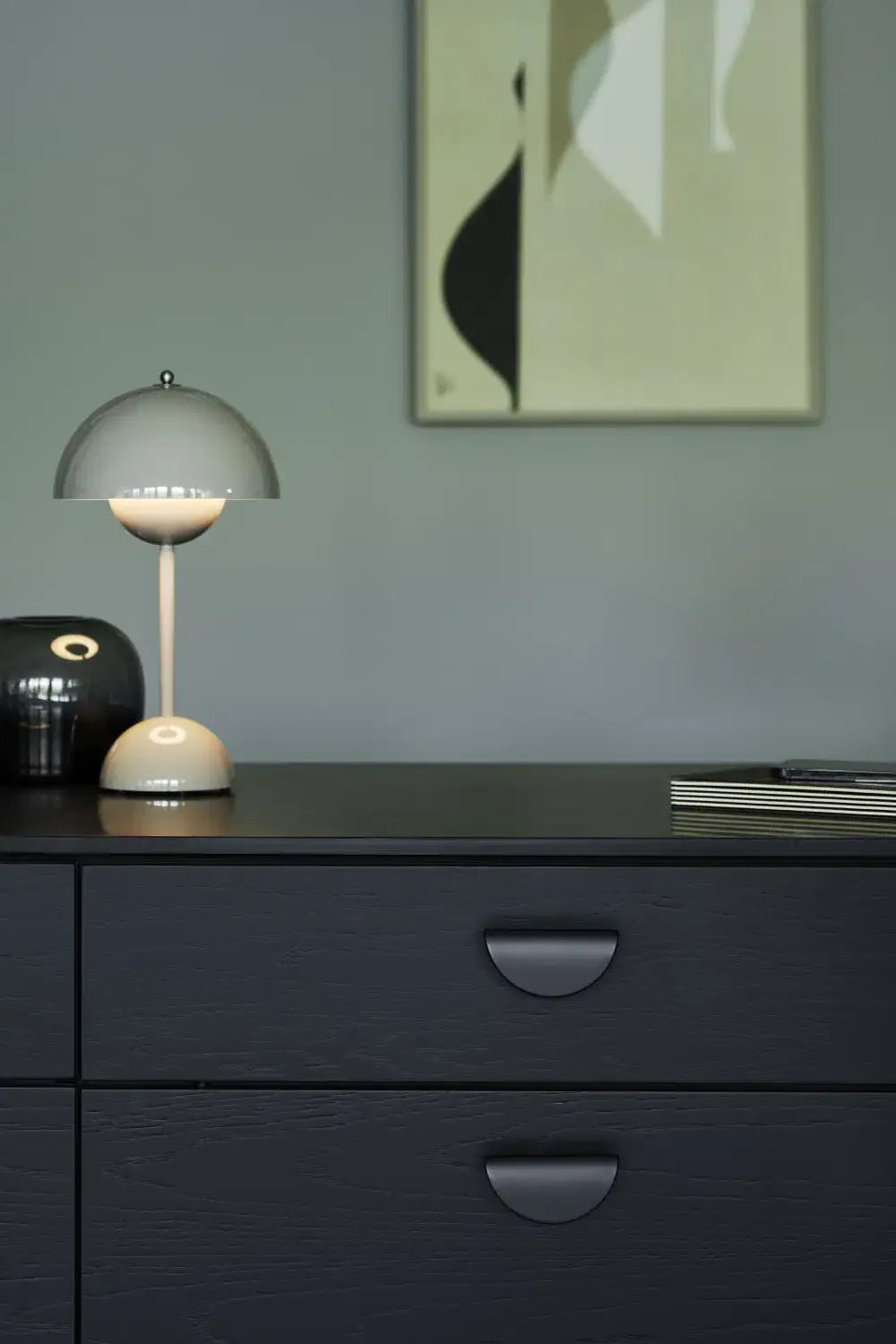 Semi-Circle "Horizon" Matte Black Drawer Pulls