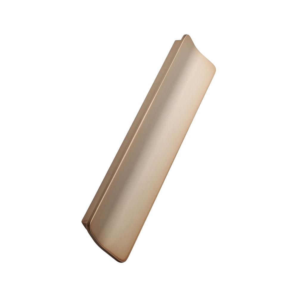 Brushed Bronze "Leaf" Tab Drawer Pulls - Euro • Knobs