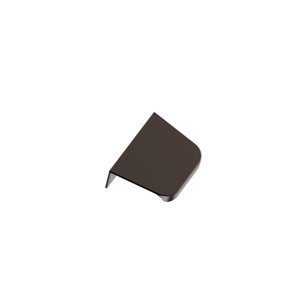 Dark Bronze "Comet" Edge Drawer Tab Pulls - Euro • Knobs