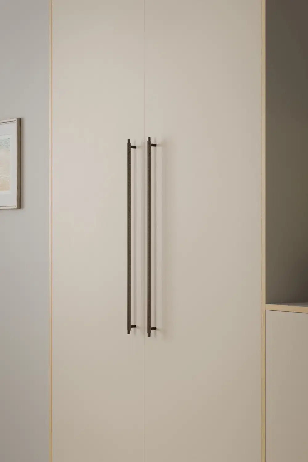 Matte Bronze "Manor" Knurled Cabinet Knobs and Drawer Pulls