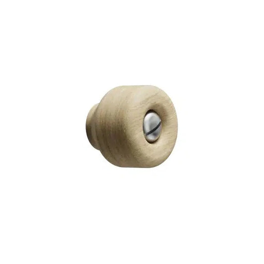 Round Wood "Nola" White Oak Cabinet Knob