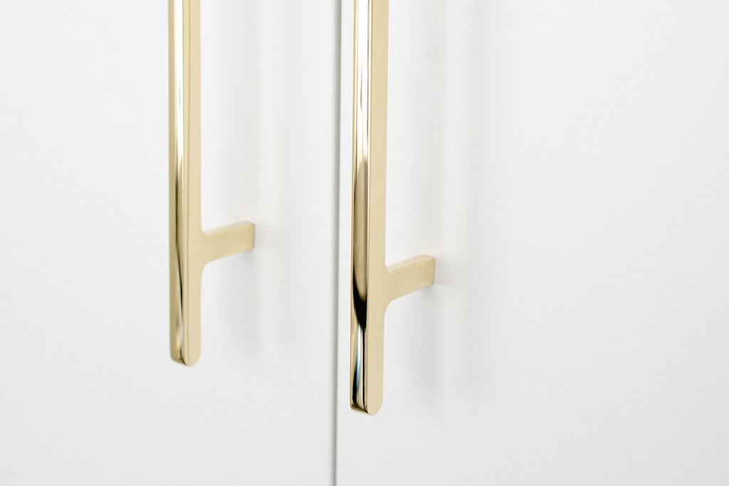 Polished Unlacquered Brass "Level" Cabinet Hardware (Copy) - Euro • Knobs