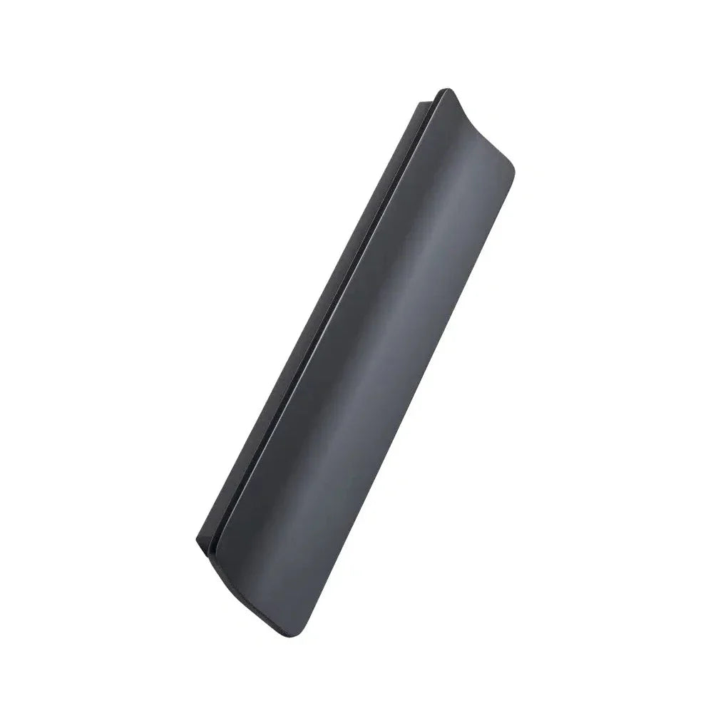 Matte Black "Leaf" Tab Drawer Pulls - Forge Hardware Studio