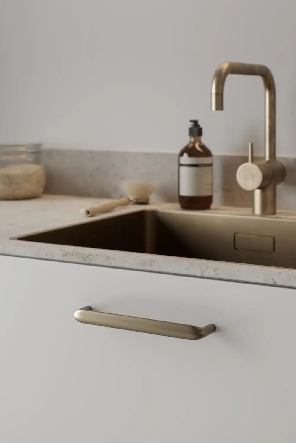 Brushed Bronze "Cobra" Drawer Pulls