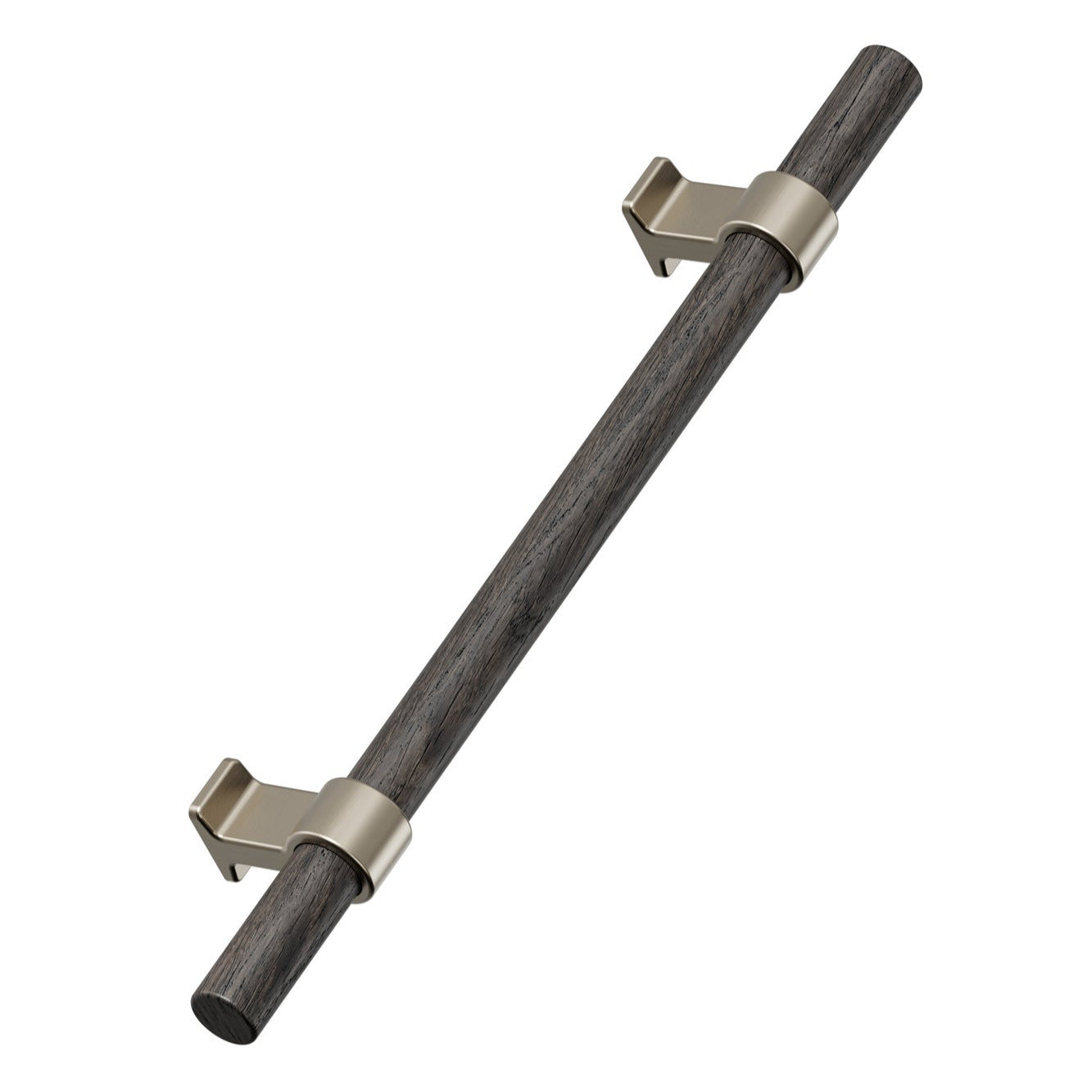 Dark Wood and Bronze "Bond" T-Bar Dual Finish Knob and Pulls (Copy) - Euro • Knobs