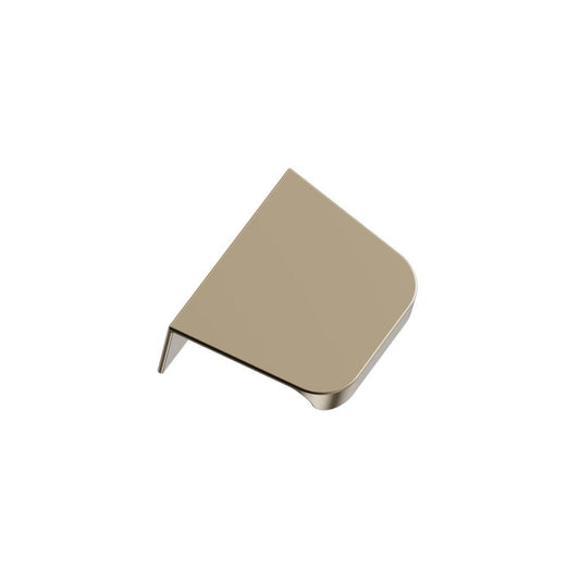 Matte Bronze "Comet" Edge Drawer Tab Pulls - Euro • Knobs