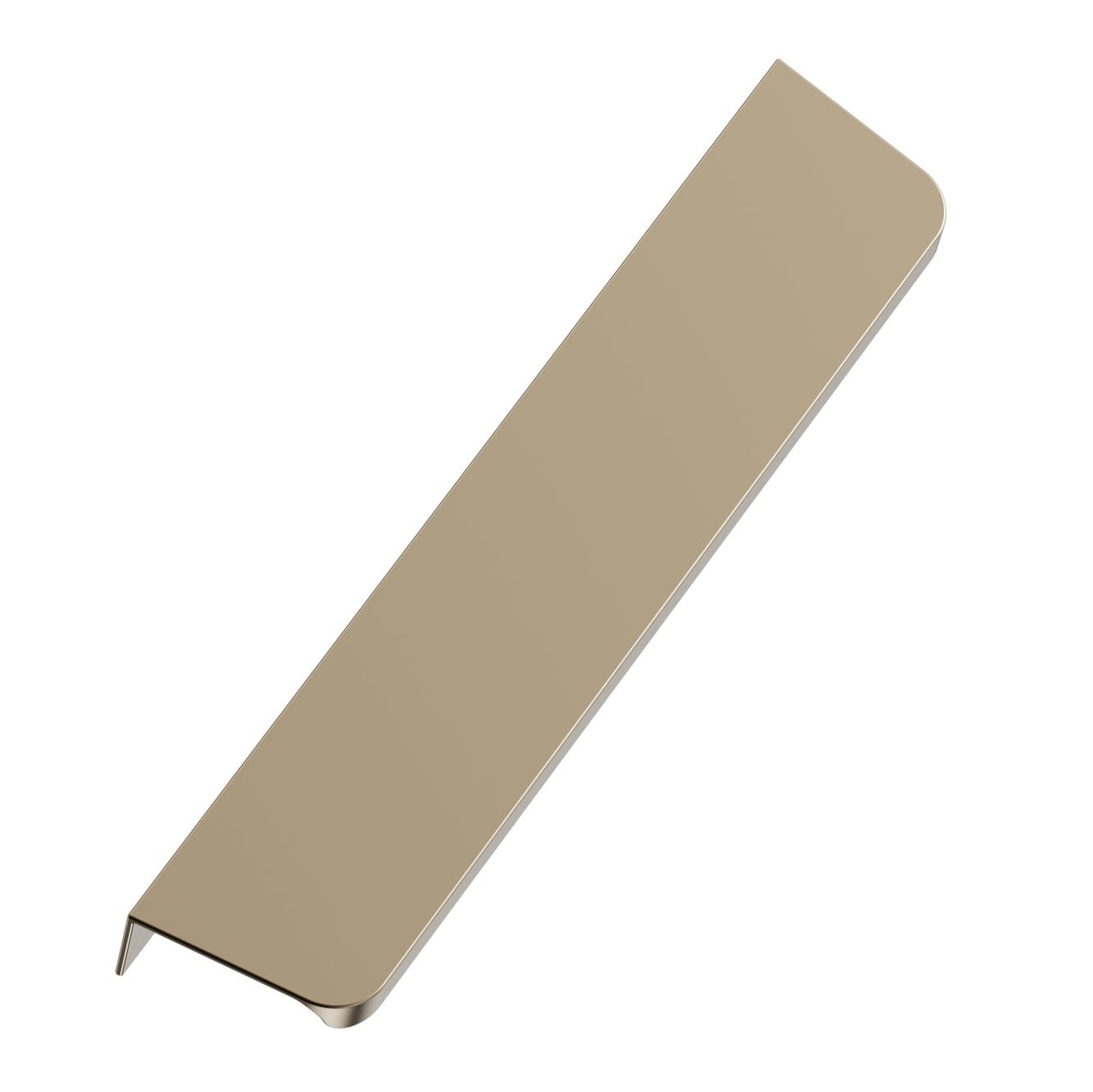 Matte Bronze "Comet" Edge Drawer Tab Pulls - Euro • Knobs