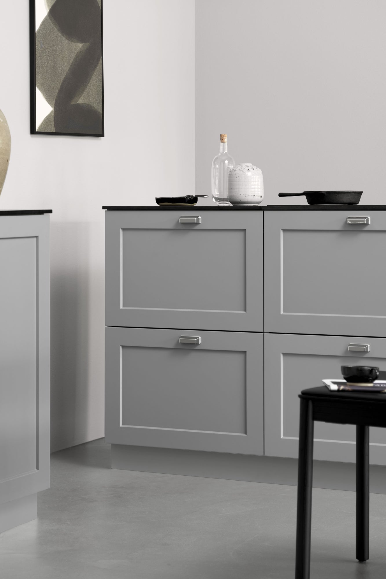 Bright Nickel "Equester" Cup and Drawer Pulls