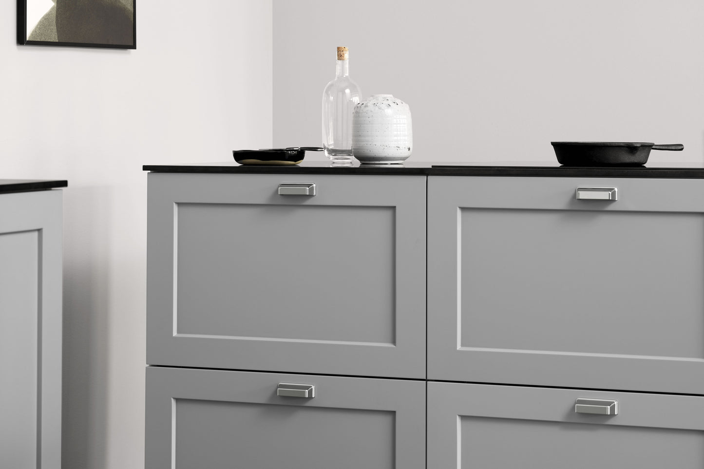 Bright Nickel "Equester" Cup and Drawer Pulls