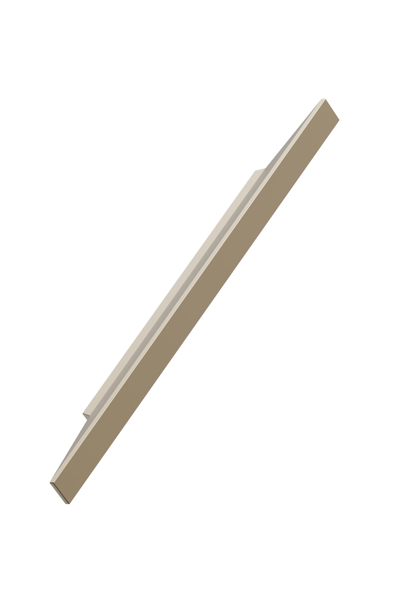 Brushed Bronze "Facet" Drawer Pulls - Euro • Knobs