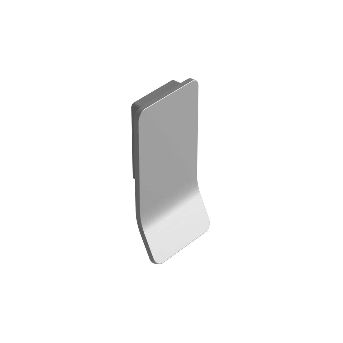 Satin Steel "Leaf" Tab Drawer Pulls - Forge Hardware Studio