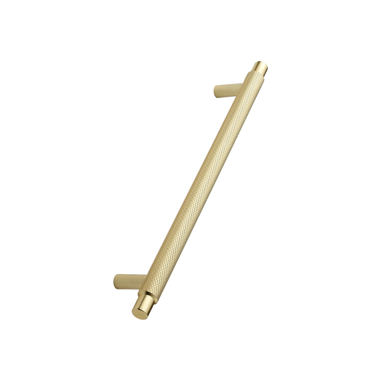 Brushed Gold "Manor" Knurled Cabinet Knobs and Drawer Pulls
