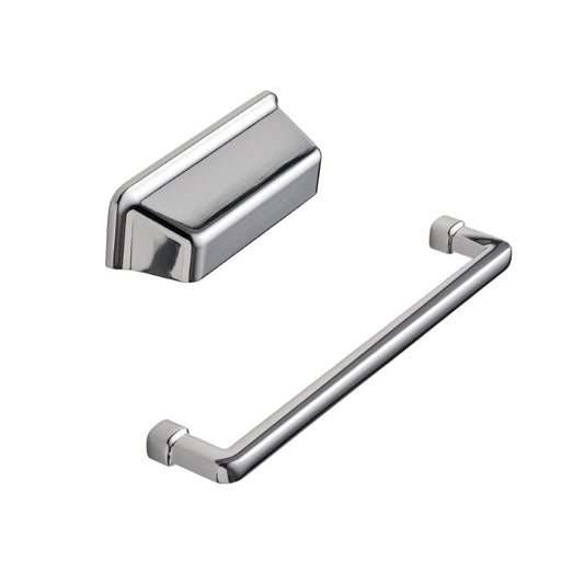 Bright Nickel "Equester" Cup and Drawer Pulls