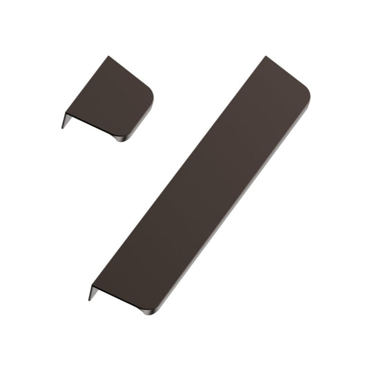 Dark Bronze "Comet" Edge Drawer Tab Pulls - Euro • Knobs