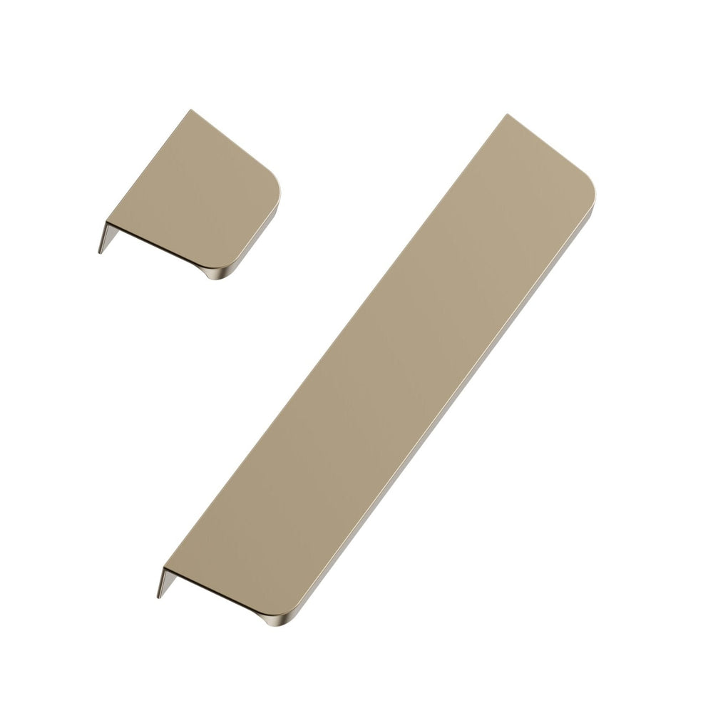 Matte Bronze "Comet" Edge Drawer Tab Pulls - Euro • Knobs