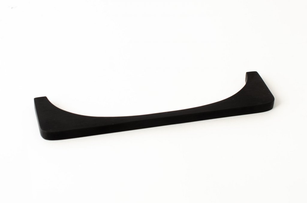 Matte Black "Echo" Cabinet Knobs and Drawer Pulls - Euro • Knobs