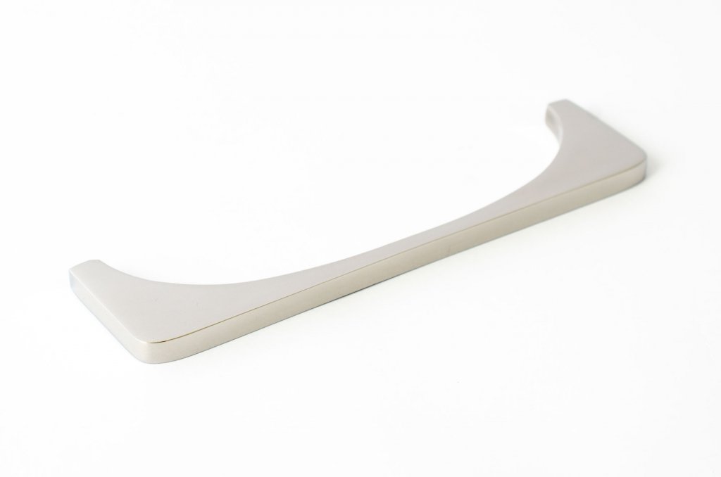 Polished Stainless Steel "Echo" Cabinet Knobs and Drawer Pulls - Euro • Knobs
