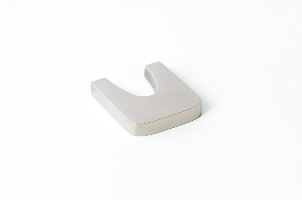 Polished Stainless Steel "Echo" Cabinet Knobs and Drawer Pulls - Euro • Knobs