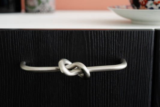 Brushed Nickel "Knot" 5 in. Drawer Pull