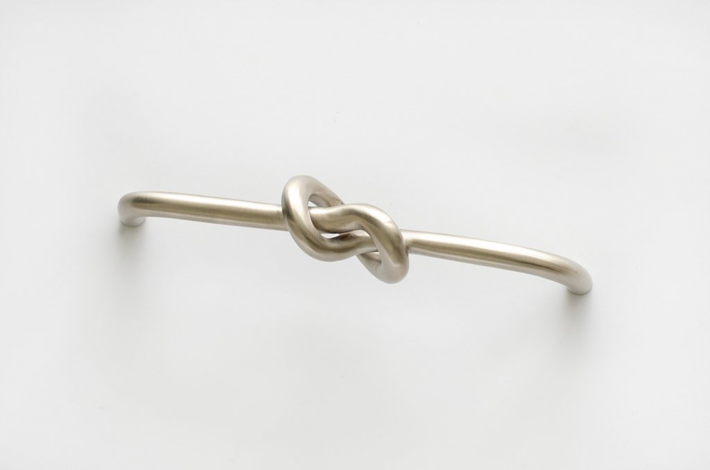 Brushed Nickel "Knot" 5 in. Drawer Pull