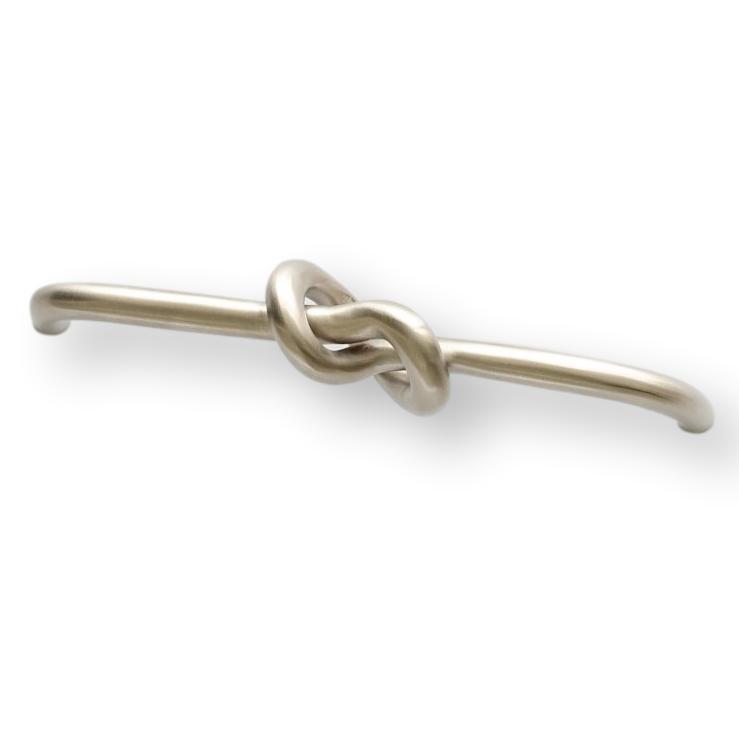 Brushed Nickel "Knot" 5 in. Drawer Pull