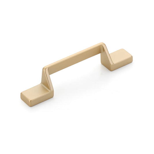 Satin Brass "Ashburn" Flat Drawer Pulls - Euro • Knobs