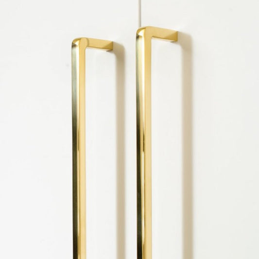 Unlacquered Polished Brass "Lumia" Cabinet Knob and Drawer Pulls - Euro • Knobs