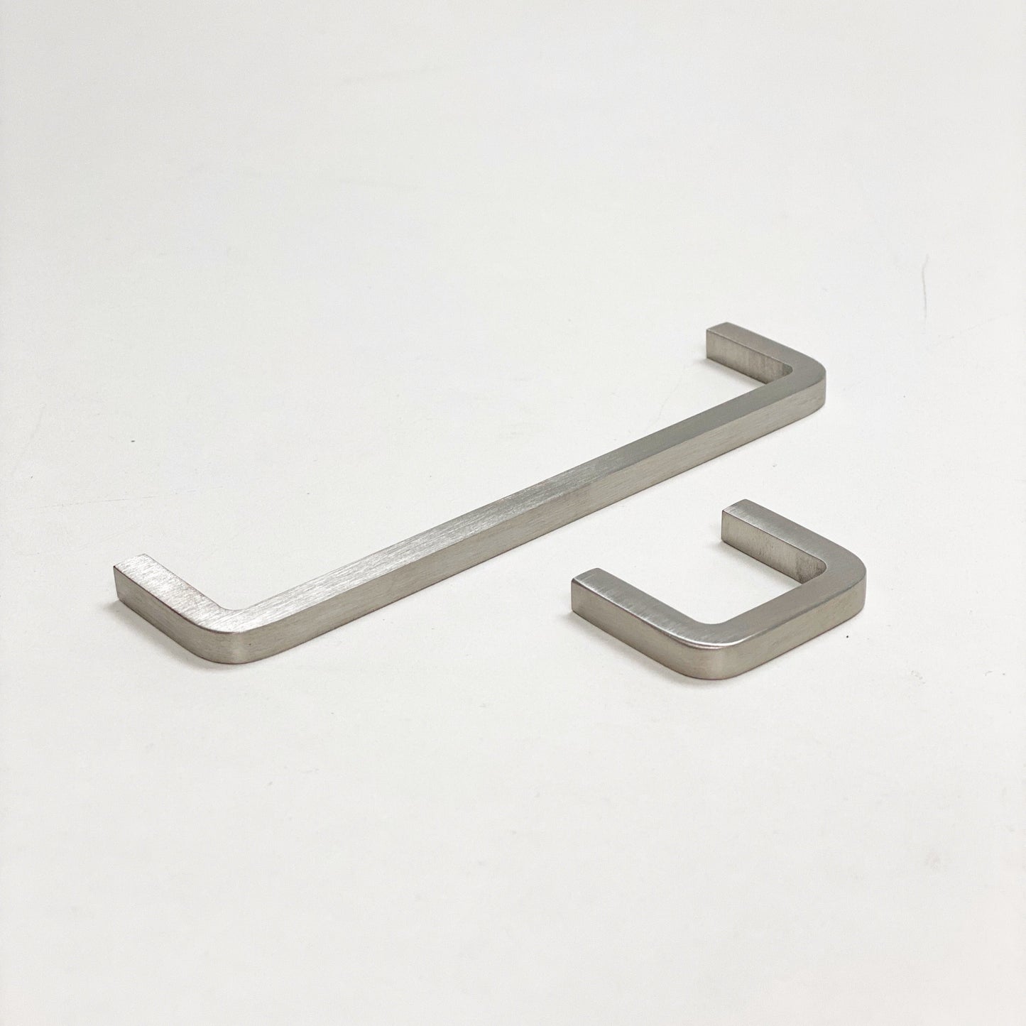Brushed Nickel "Lumia" Cabinet Knobs and Drawer Pulls - Euro • Knobs