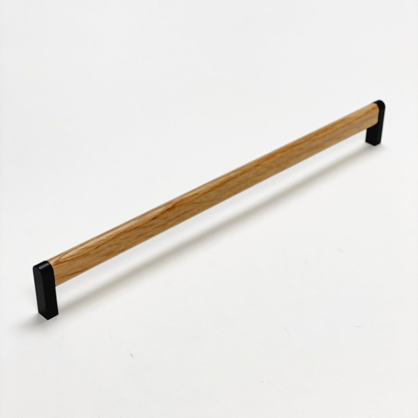 Black and Oak Wood "Crossing" Cabinet Knob and Drawer Handles - Euro • Knobs