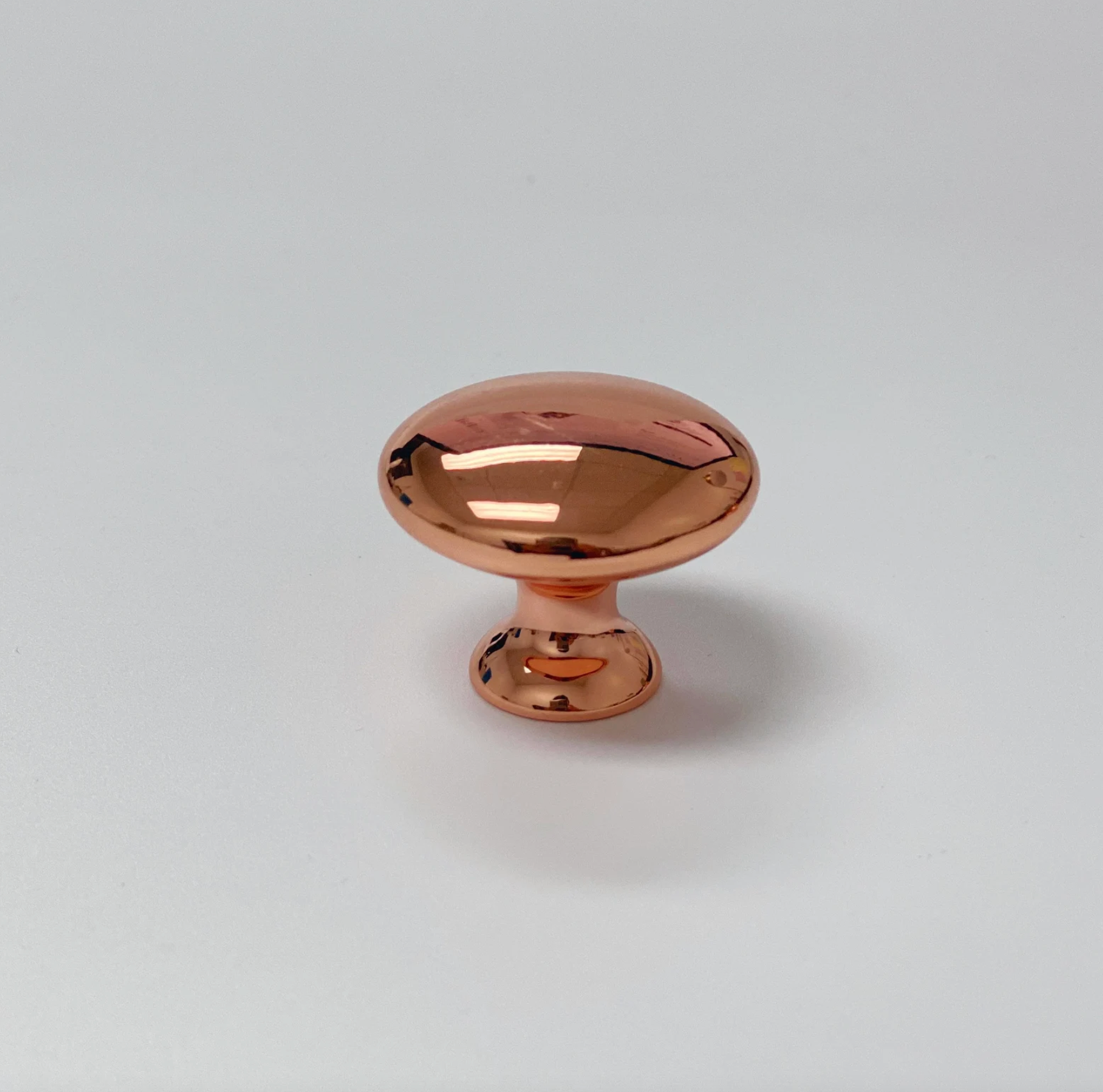 Polished Copper "Capri" Cup Drawer Pull, Ring Pull or Round Cabinet Knob. Finger Copper Pull - Forge Hardware Studio