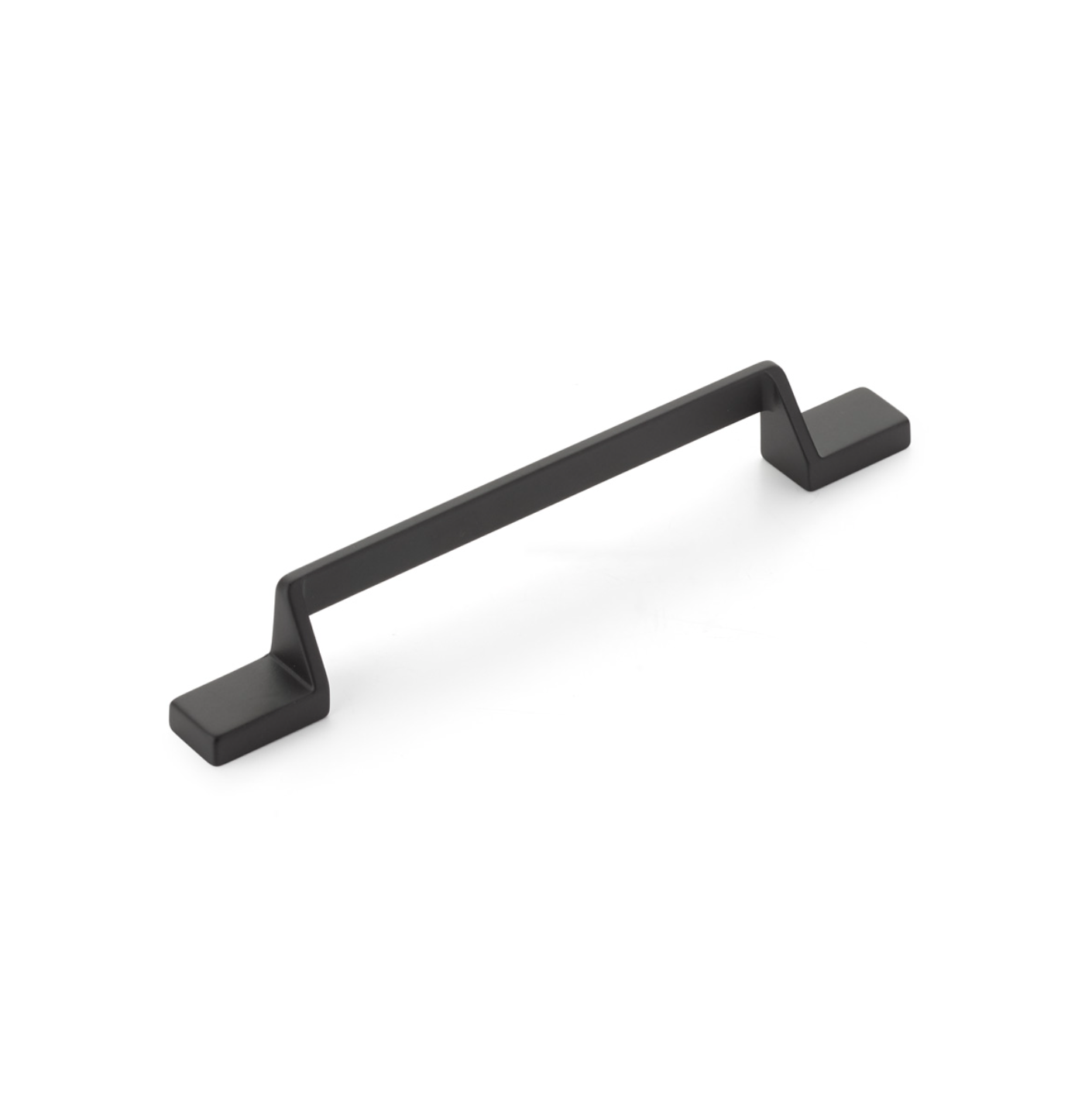 Matte Black "Ashburn" Flat Drawer Pulls - Euro • Knobs