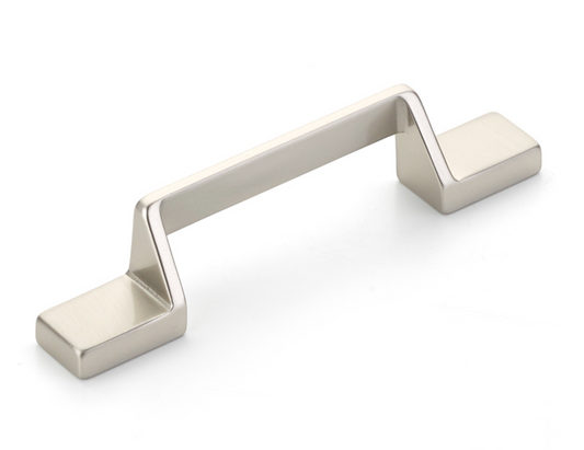 Satin Nickel "Ashburn" Flat Drawer Pulls - Euro • Knobs