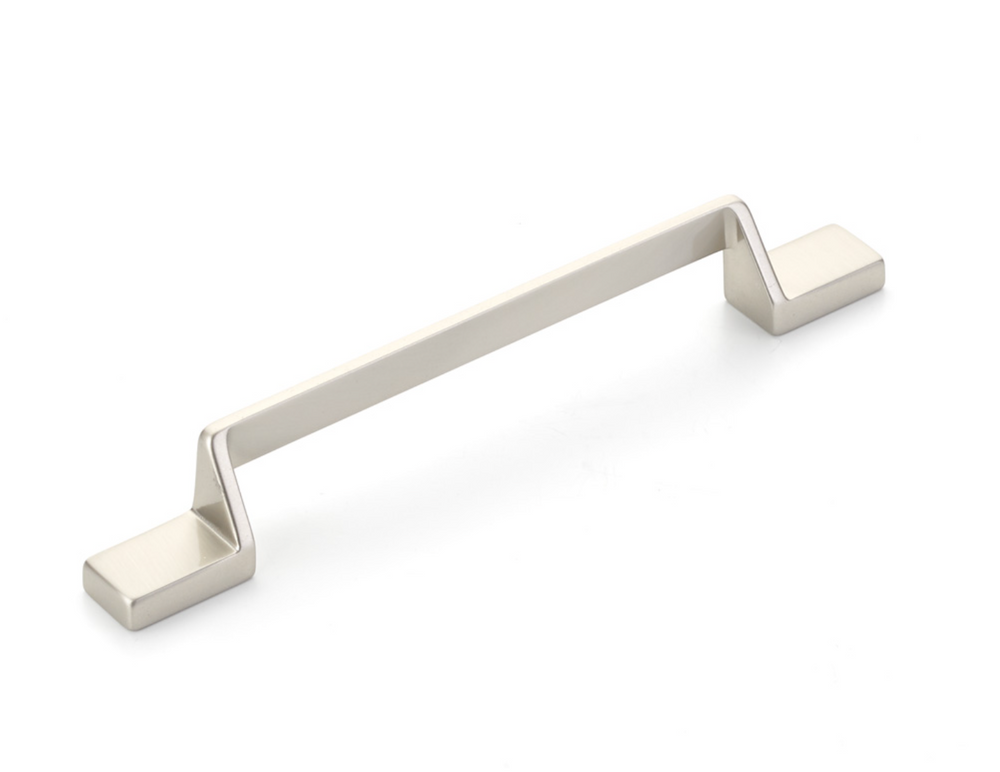 Satin Nickel "Ashburn" Flat Drawer Pulls - Euro • Knobs
