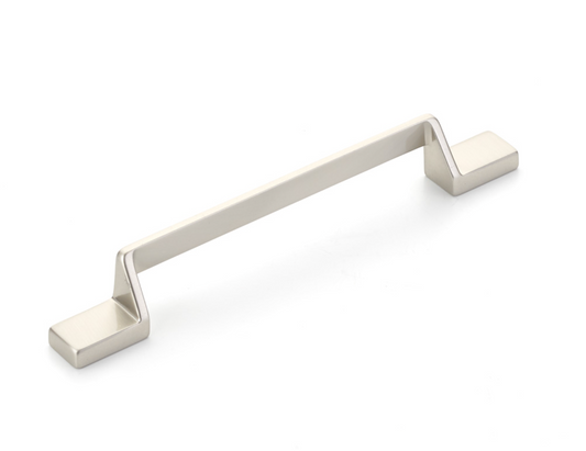 Satin Nickel "Ashburn" Flat Drawer Pulls - Euro • Knobs