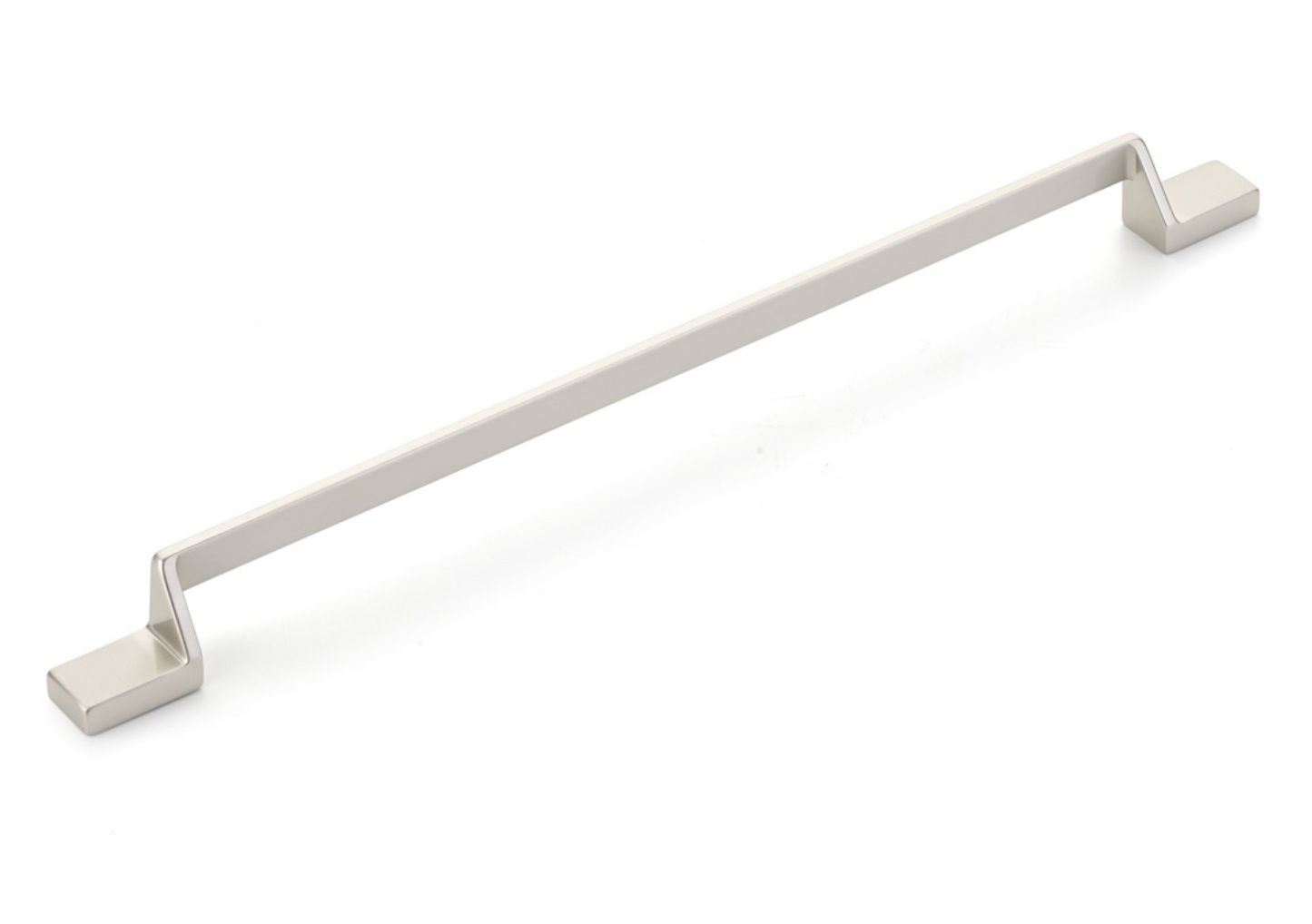 Satin Nickel "Ashburn" Flat Drawer Pulls - Euro • Knobs