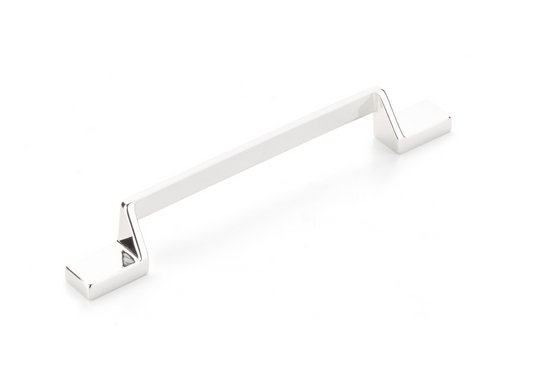 Polished Nickel "Ashburn" Flat Drawer Pulls - Euro • Knobs