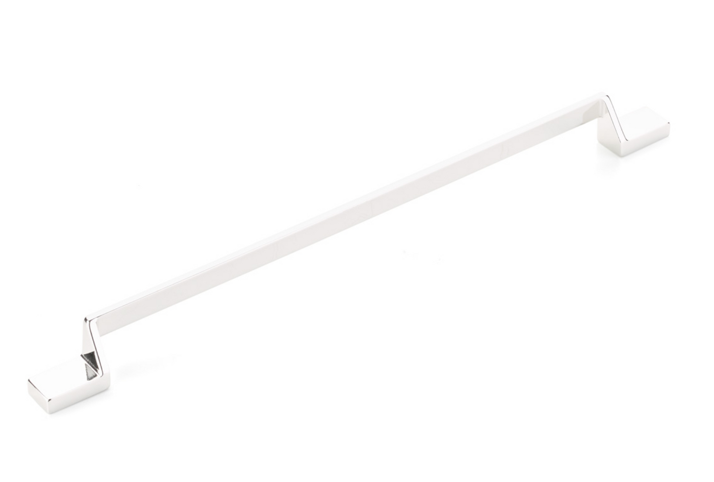 Polished Nickel "Ashburn" Flat Drawer Pulls - Euro • Knobs