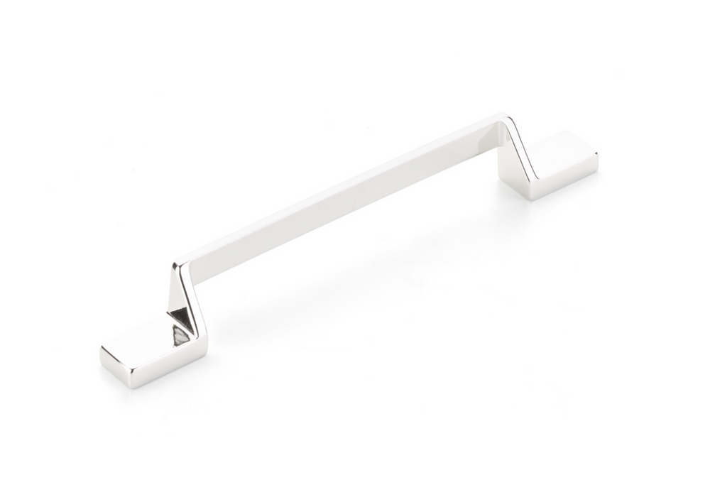 Polished Chrome "Ashburn" Flat Drawer Pulls - Euro • Knobs