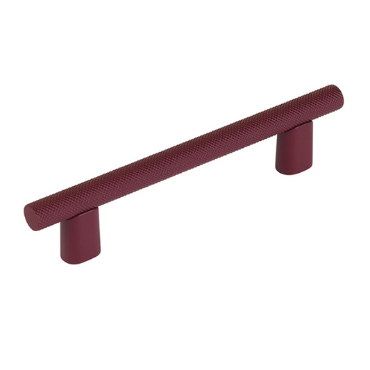 Knurled "Karl" Crimson Cabinet Knobs and Drawer Pulls - Euro • Knobs