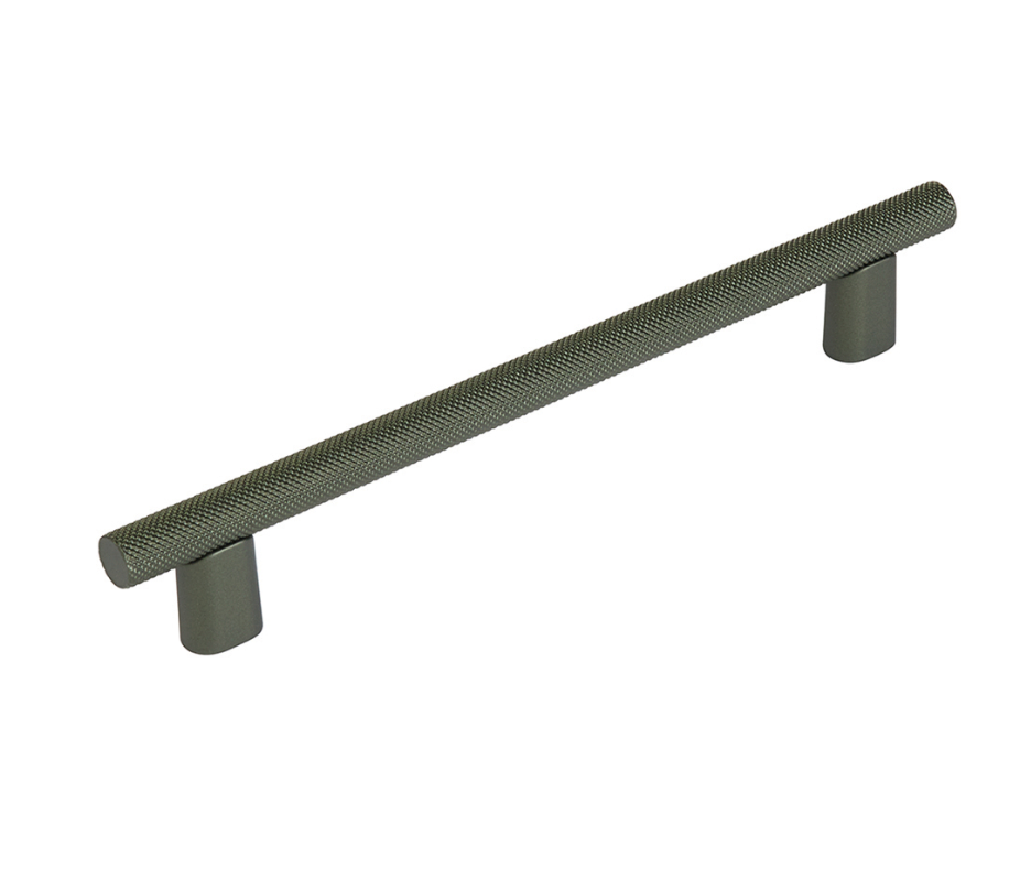Knurled "Karl" Verdant Cabinet Knobs and Drawer Pulls - Euro • Knobs