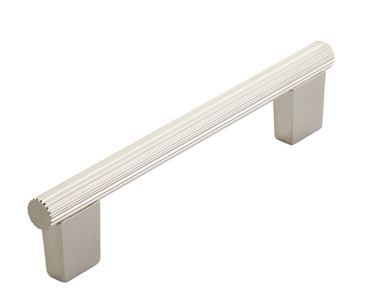 Brushed Nickel "Knox" Cabinet Knobs and Drawer Pulls - Euro • Knobs